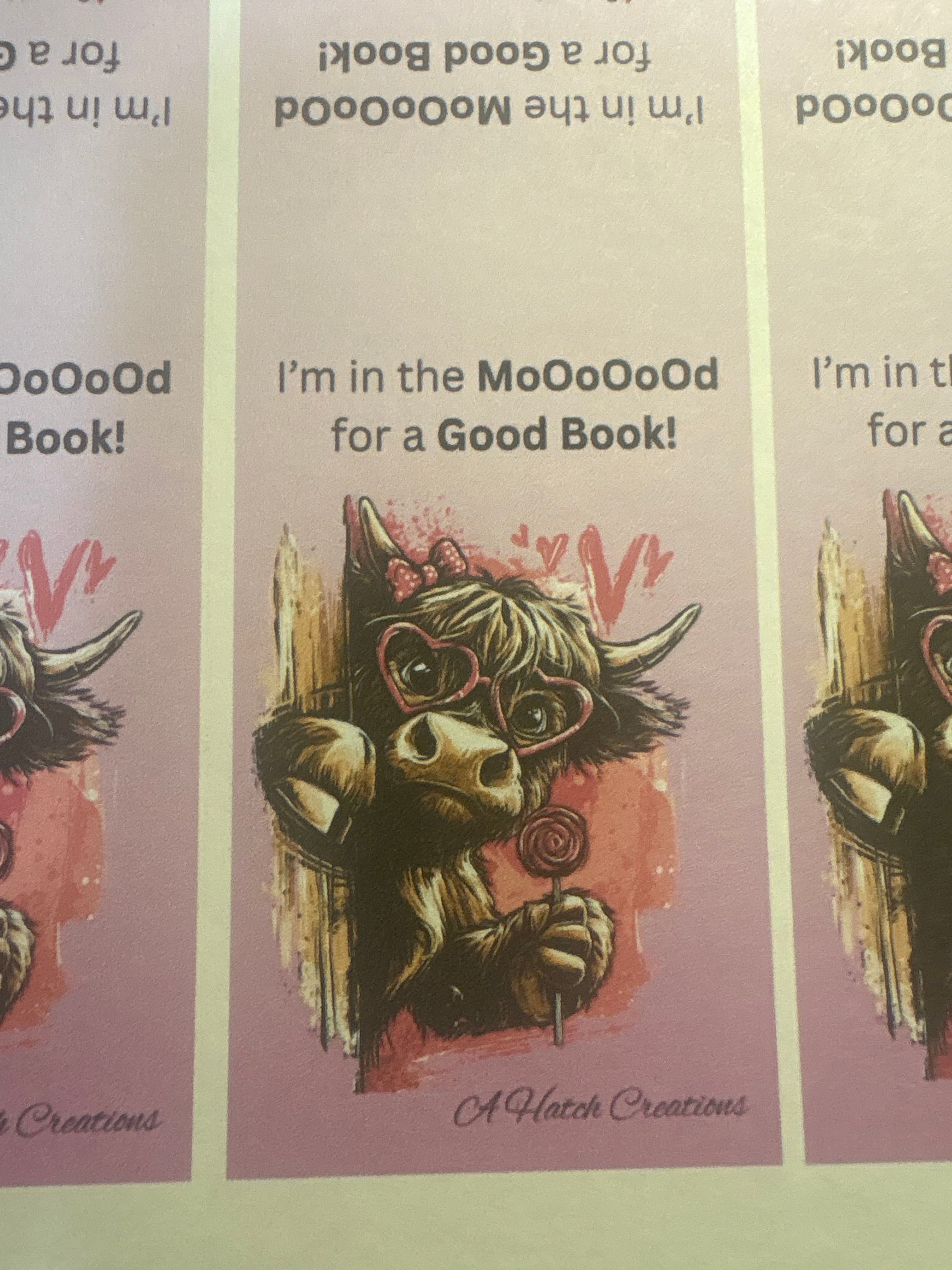MoOoOdy Laminated Double Sided Magnetic Bookmarks